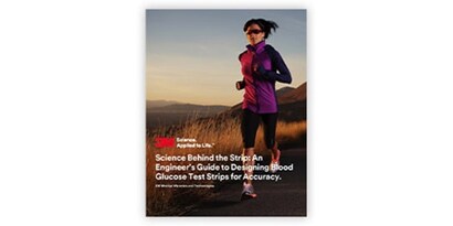 Image of a women jogging outside as the cover of PDF: Science Behind the Strip: An Engineer’s Guide to Designing Blood Glucose Test Strips for Accuracy
