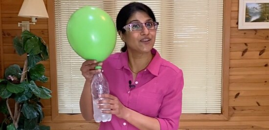 3M’s Chief Science Advocate, Jayshree Seth as she teaches students how chemistry can help put some air where it’s most needed
