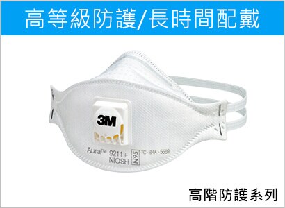 3M N95粒狀物呼吸防護口罩 9211+
