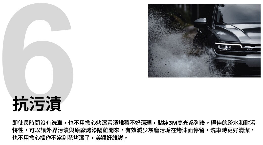 3M™ 烤漆保護膜(犀牛皮)隔離外界污漬與原廠烤漆