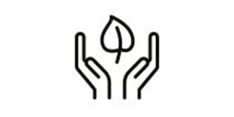 icon showing hands cupping leaf
