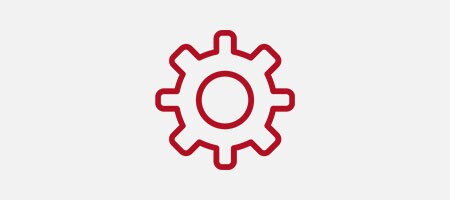 Icon of a gear wheel
