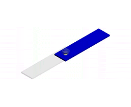Animation showing stress modeling on a bolted assembly as shear stress is applied