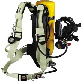 自給供氣式呼吸防護具(Self-contained breathing apparatus, SCBA)