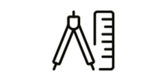 icon showing tools for measuring
