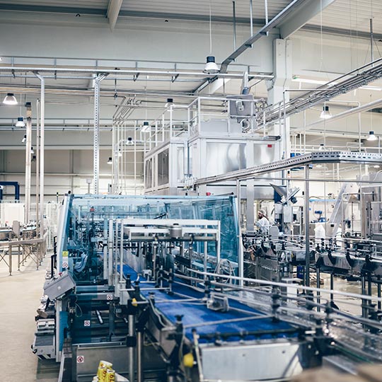 Interior of manufacturing plant