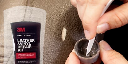 3M汽車保養修補套組：皮革、乙烯材質、玻璃纖維強化
