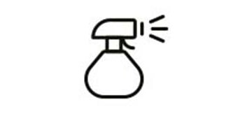 icon showing cleaning spray bottle
