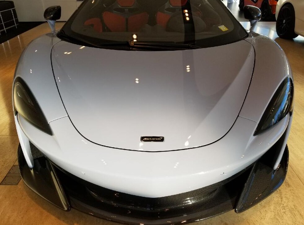 white car covered with 3M paint protection film
