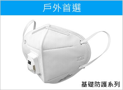 3M PM2.5空污微粒防護口罩 9501V
