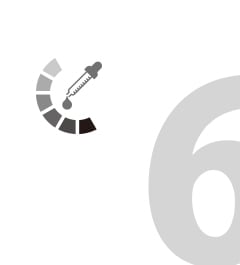 白底界面含白色弧形與滴管圖示，左下有中文資訊，右側淡粉六字樣呈現設計簡潔強調重點資訊呈現效果佳表現明