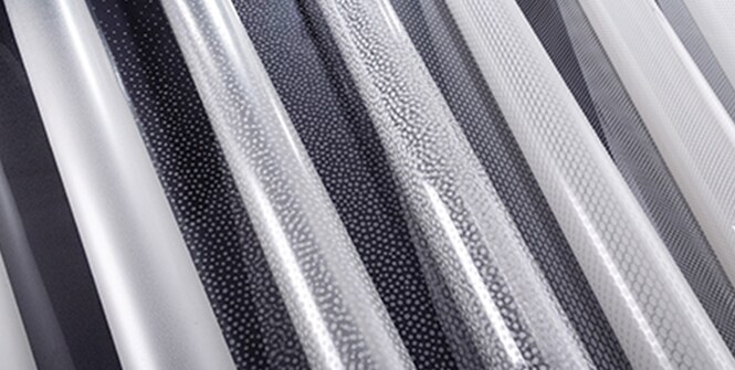 The series of new FASARA Gradation patterns laid out for display
