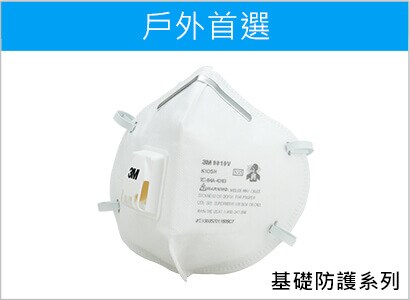 3M N95粒狀物呼吸防護口罩 9010V
