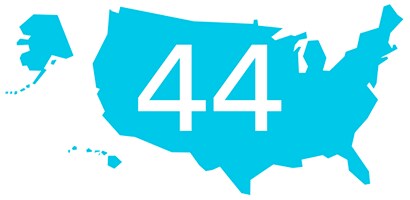 Infographic about the number of states that plan on having online testing
