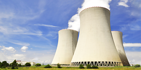 Nuclear power plant producing clean energy
