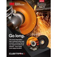3M™ Cubitron™ 粗石仔研磨砂輪(DCGW) 產品介紹  (英文版) (PDF, 2.74 MB) 