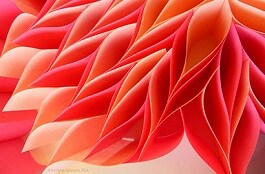 使用Post-it® 利貼® 便條紙堆疊出來的美麗花朵