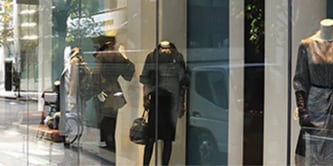 clothing retailer storefront window
