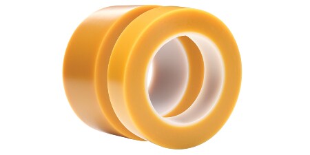 Image of two different-width rolls of 3M™ Electroplating/Anodizing Tape 484
