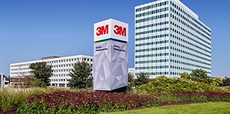 3M headquarters welcome sign
