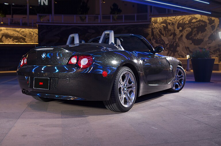 Car Wrapped with Gloss Galaxy Black Wrap
