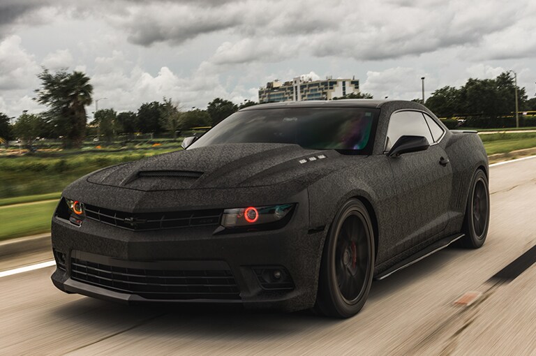 Car Wrapped with Shadow Black Wrap
