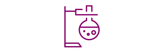 chemistry boiling flask on support stand icon
