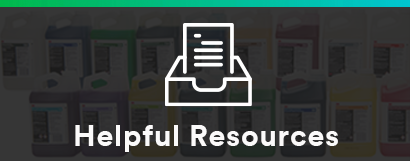 Helpful Resources, with line drawing of inbox with memo inside.
