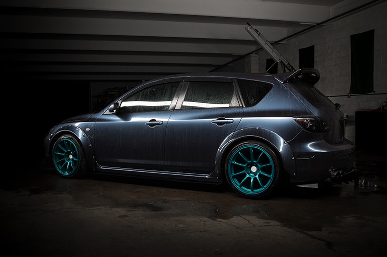 Car Wrapped with Gloss Glacier Gray Wrap
